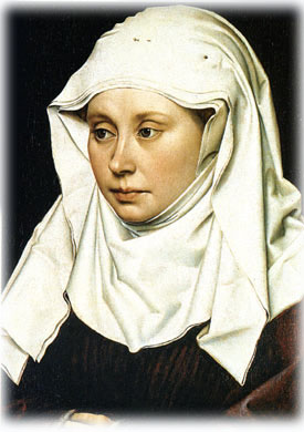 Medieval woman’s head covering-06
