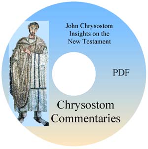 CD: John Chrysostom New Testament Commentary - PDF