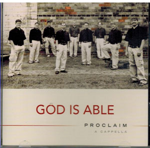 Music CD: Proclaim - God Is Able